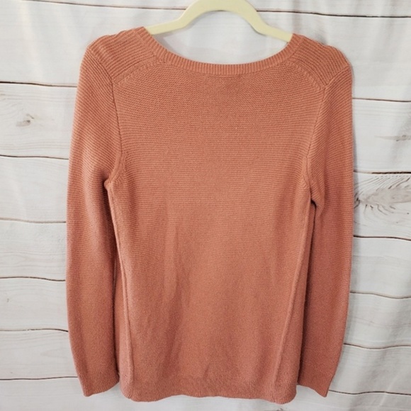 Madewell Riverside Textured Sweater Peach - Picture 2 of 7